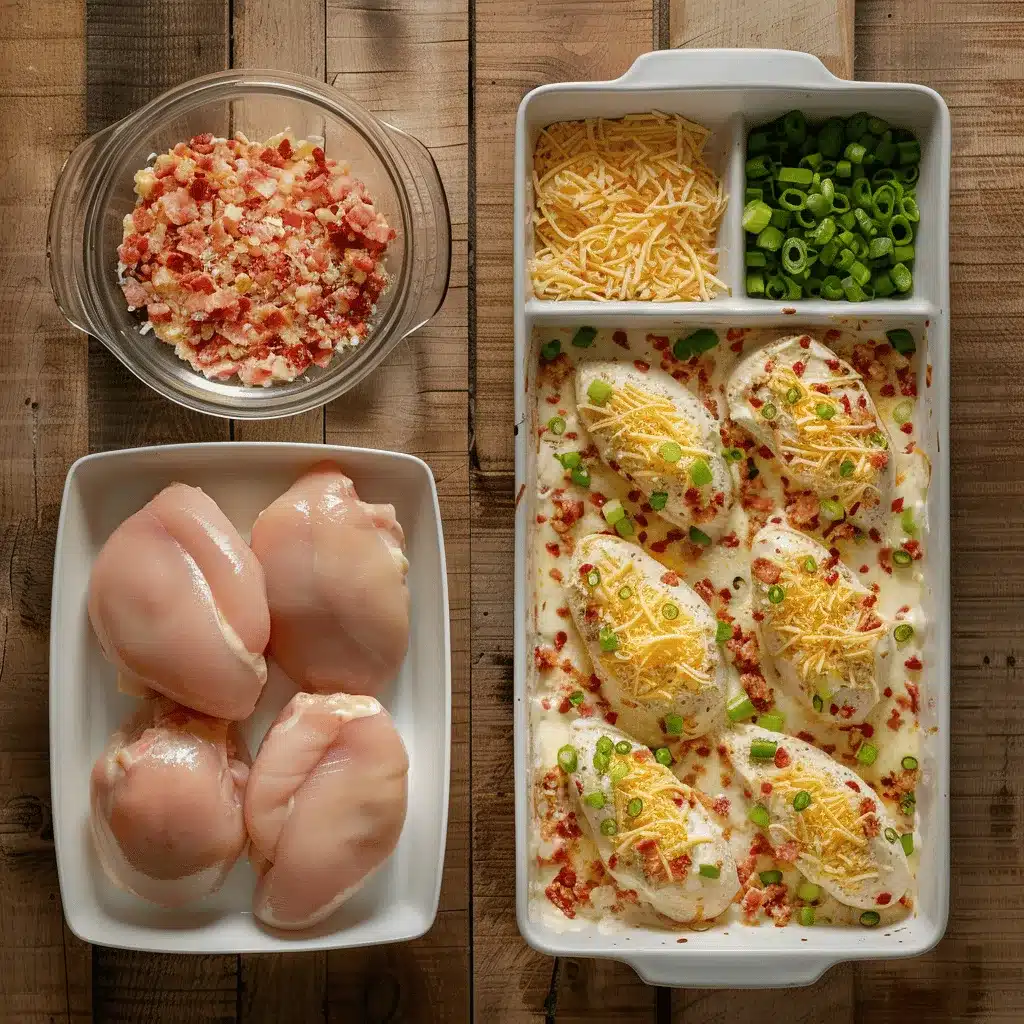 creamy bacon chicken bake preparation steps