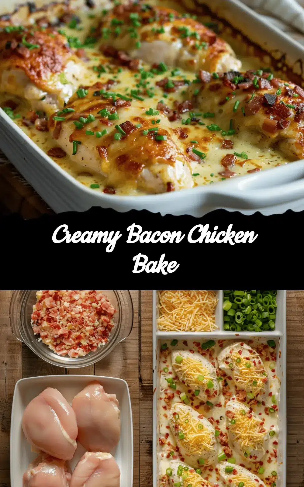 creamy bacon chicken bake recipe