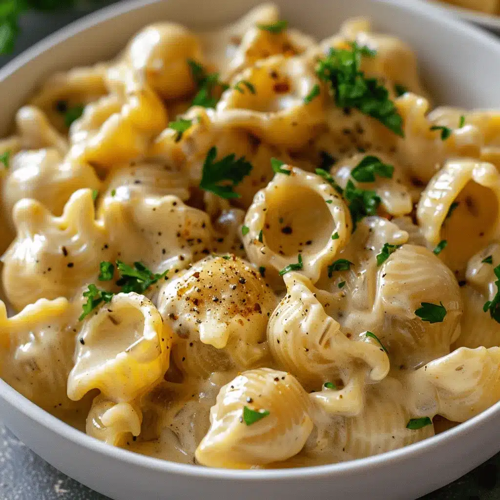 French Onion Pasta preparation steps