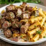 garlic butter steak tips - featured image