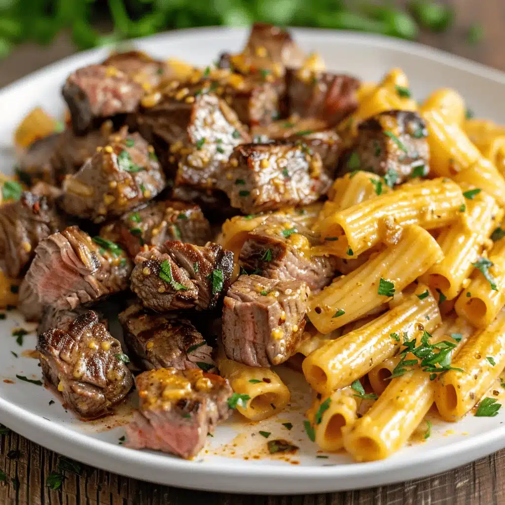 garlic butter steak tips - featured image