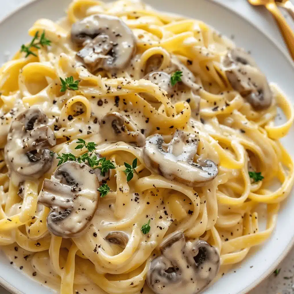 Mushroom Fettuccine Alfredo - featured image