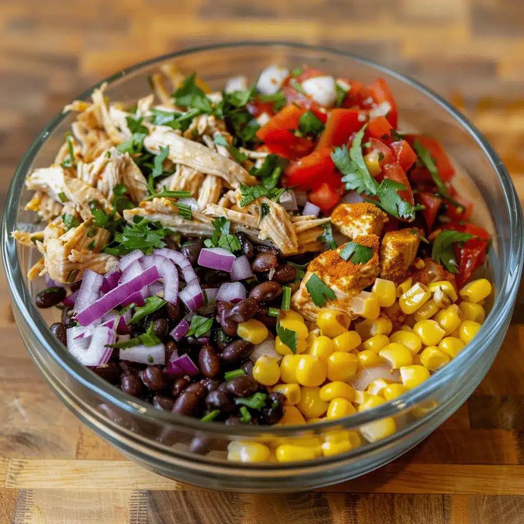 Zesty Southwest Chicken Salad preparation steps