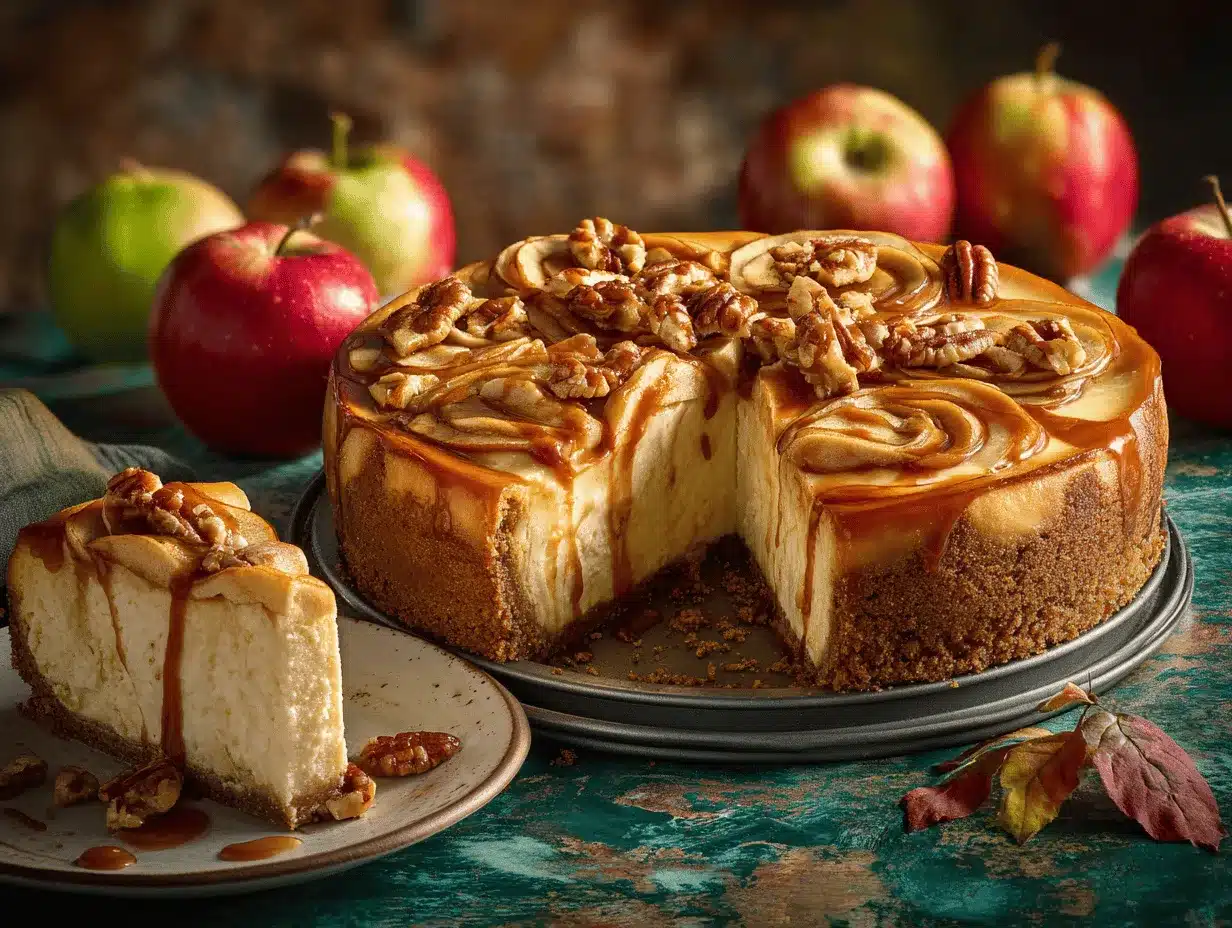 apple cider cheesecake preparation steps