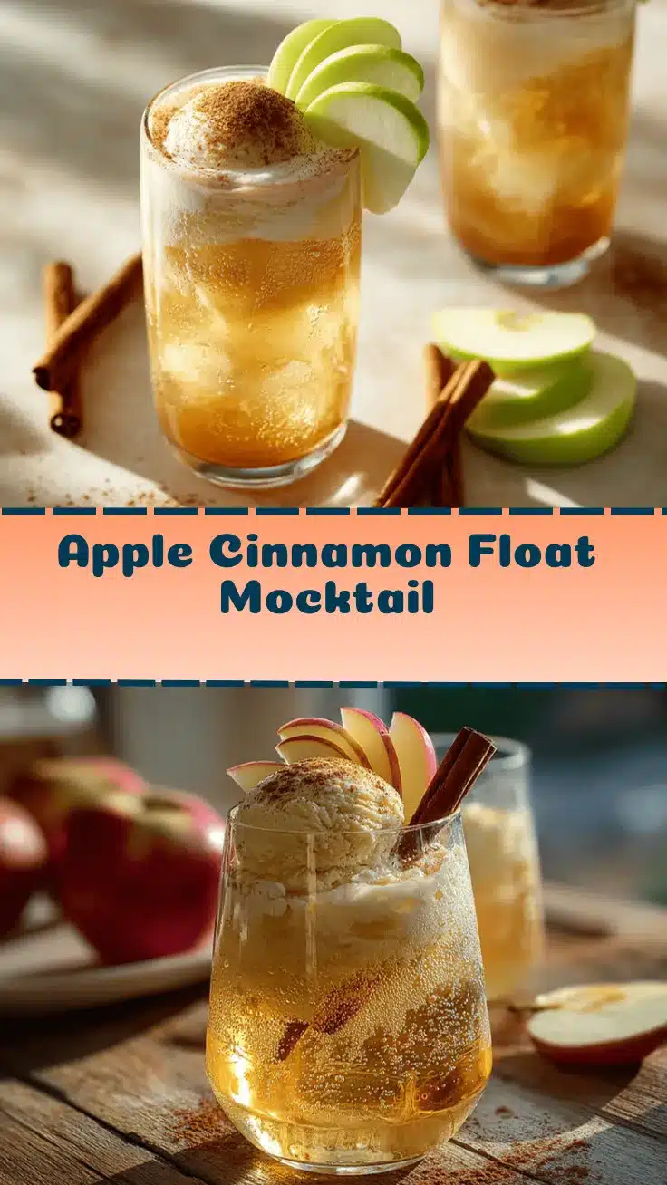 apple cinnamon float mocktail recipe