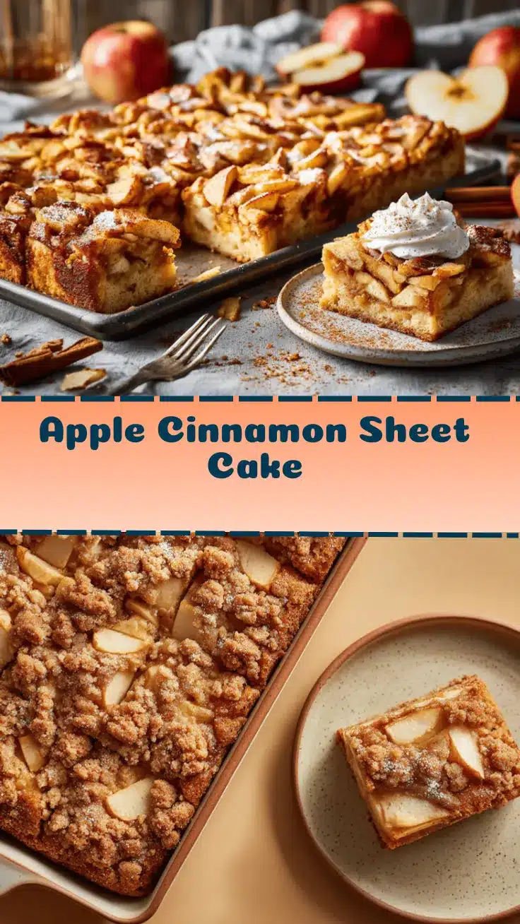 apple cinnamon sheet cake recipe
