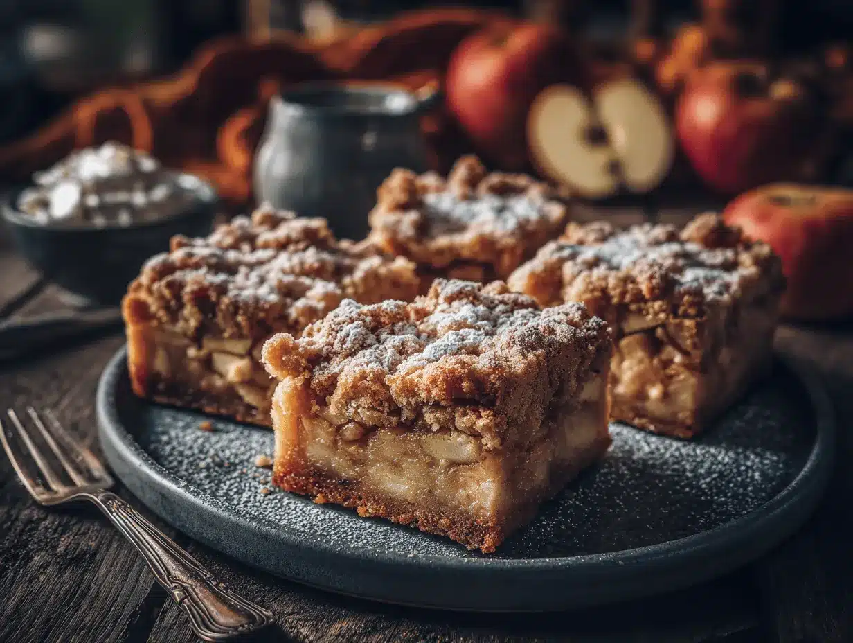 apple crumb cake preparation steps