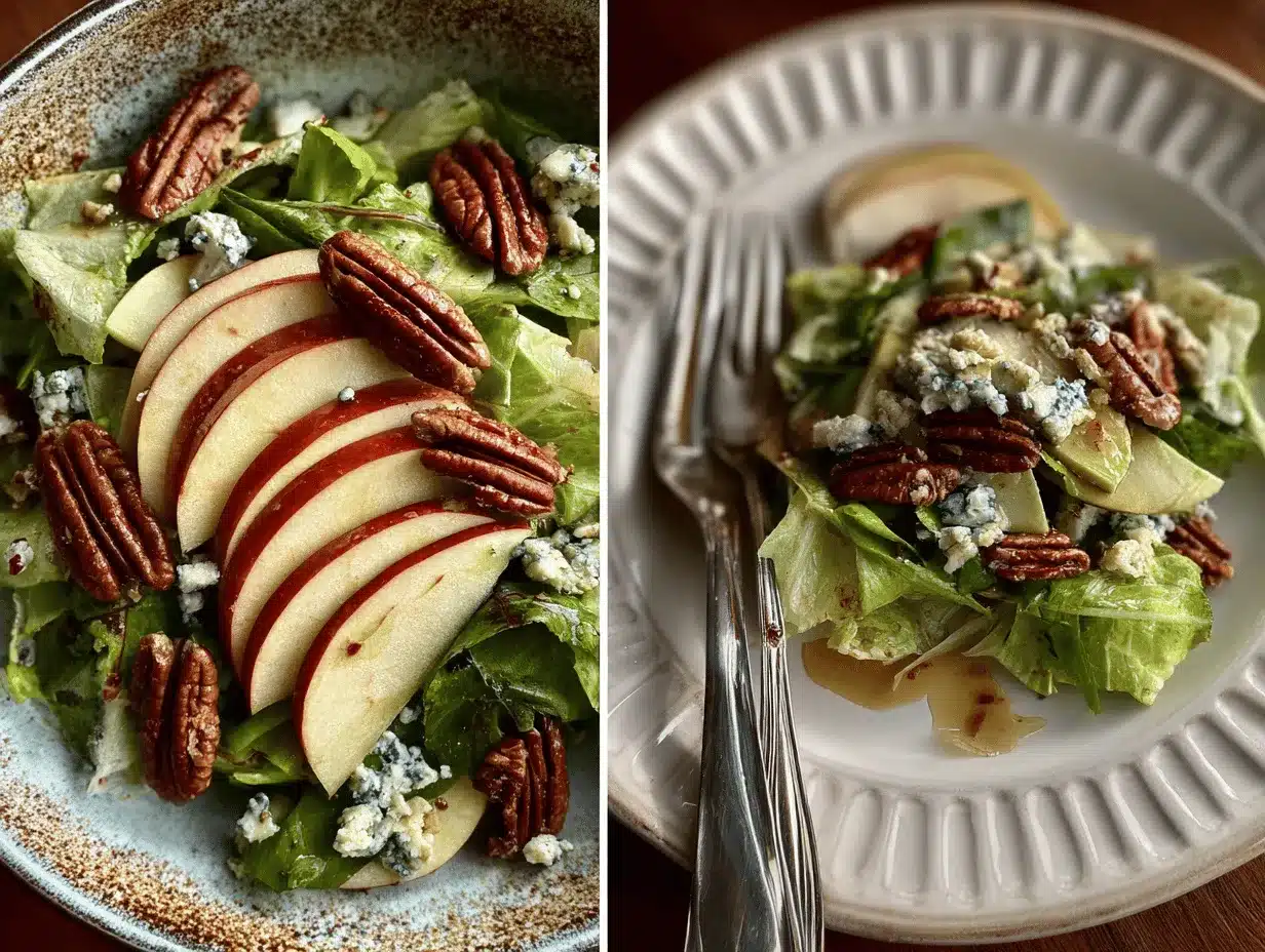 apple pecan blue cheese salad preparation steps