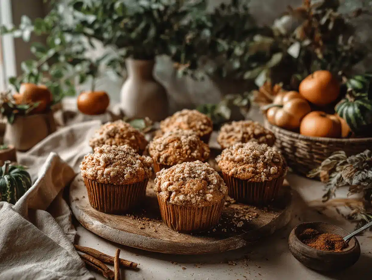 apple pumpkin streusel muffins preparation steps
