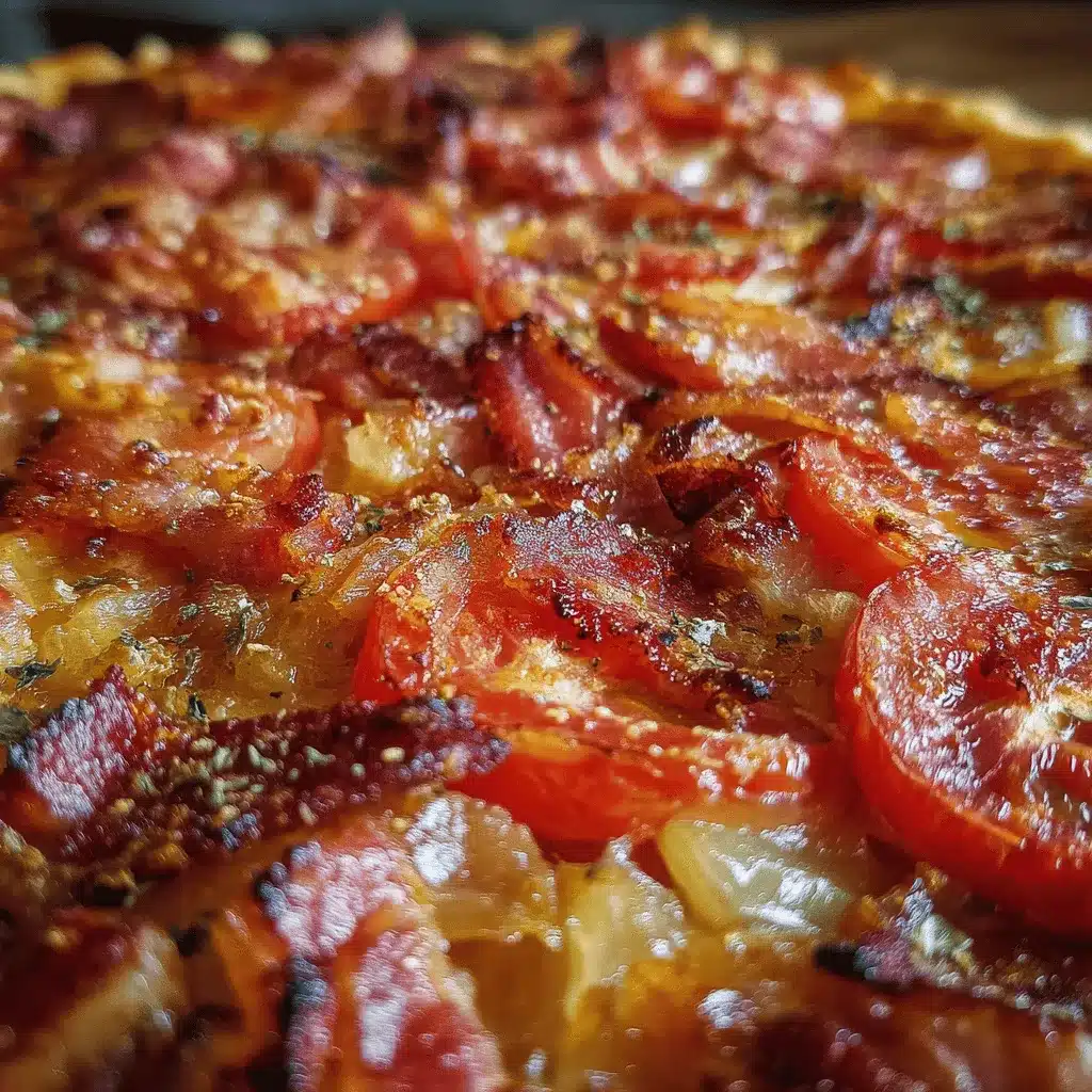 bacon onion tomato pie preparation steps