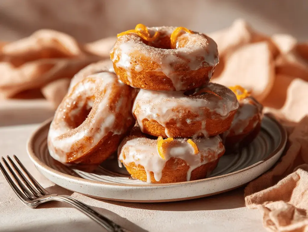 baked pumpkin donuts - featured image