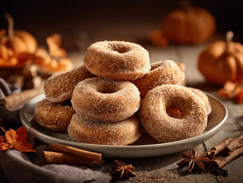 baked pumpkin spice donuts - featured image