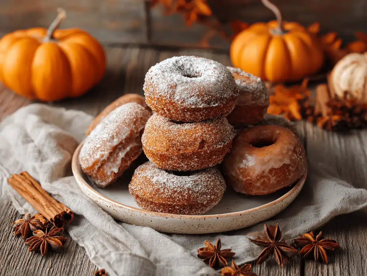 baked pumpkin spice donuts preparation steps