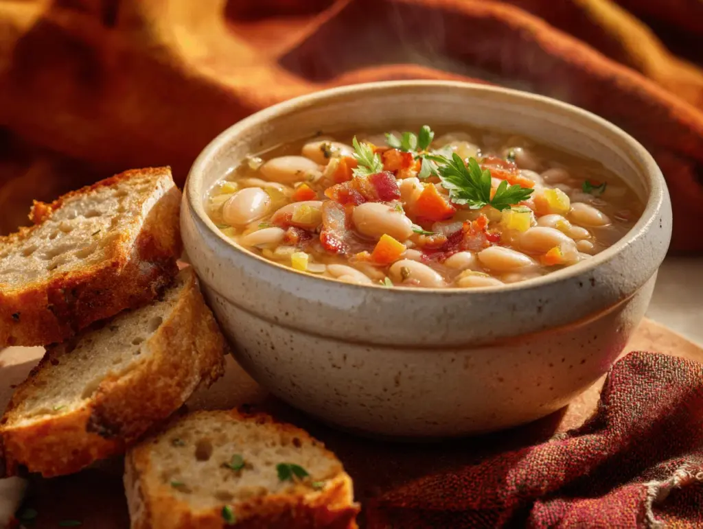 bean with bacon soup - featured image