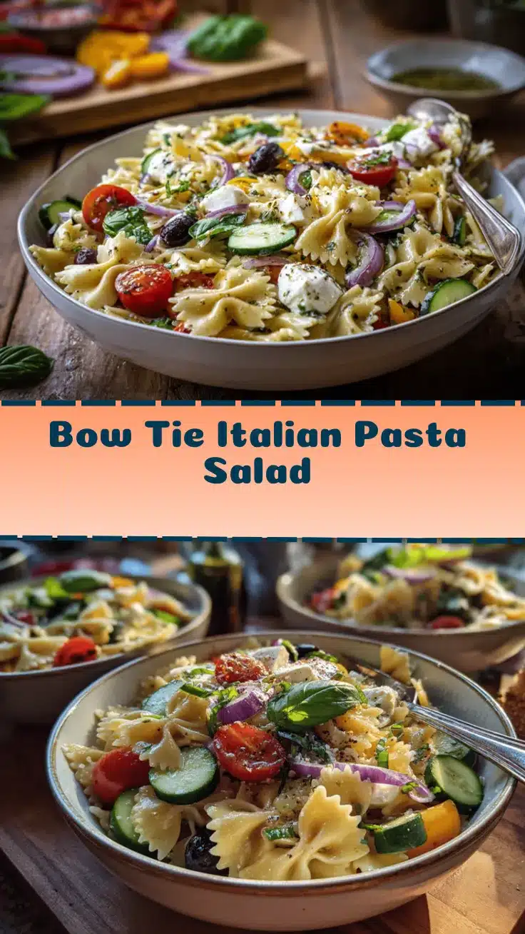 bow tie Italian pasta salad recipe