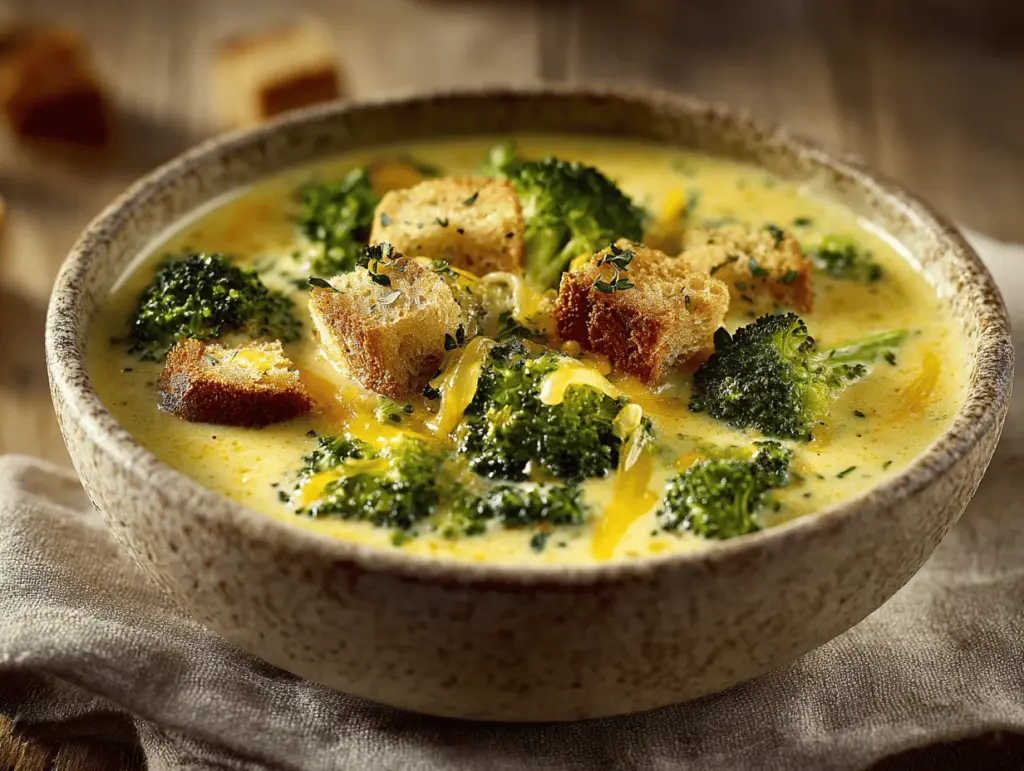broccoli cheddar soup - featured image