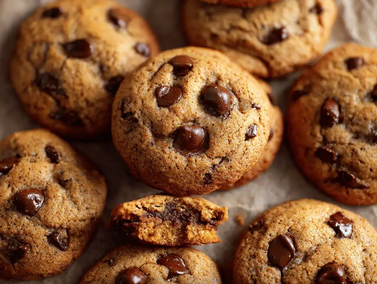 brown butter pumpkin chocolate chip cookies preparation steps