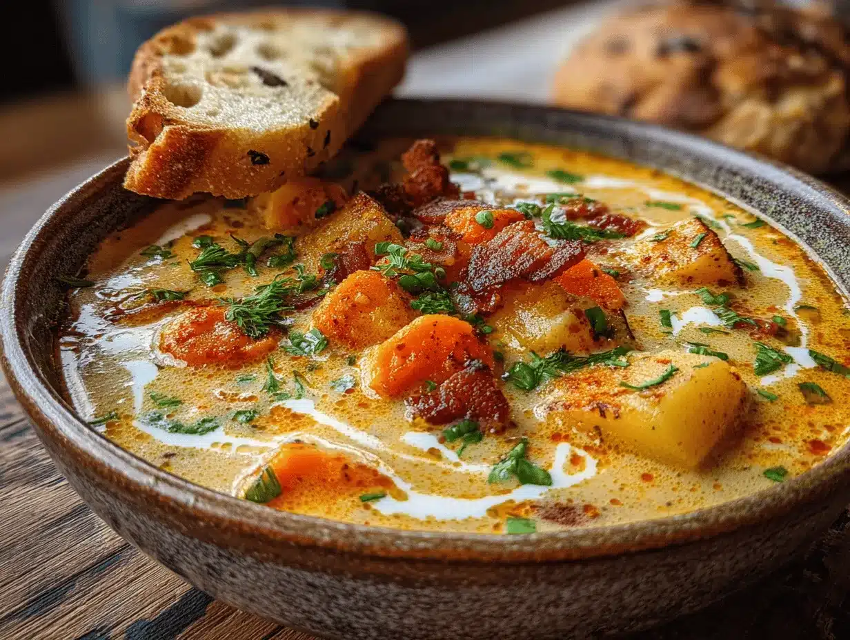 Cajun potato soup preparation steps