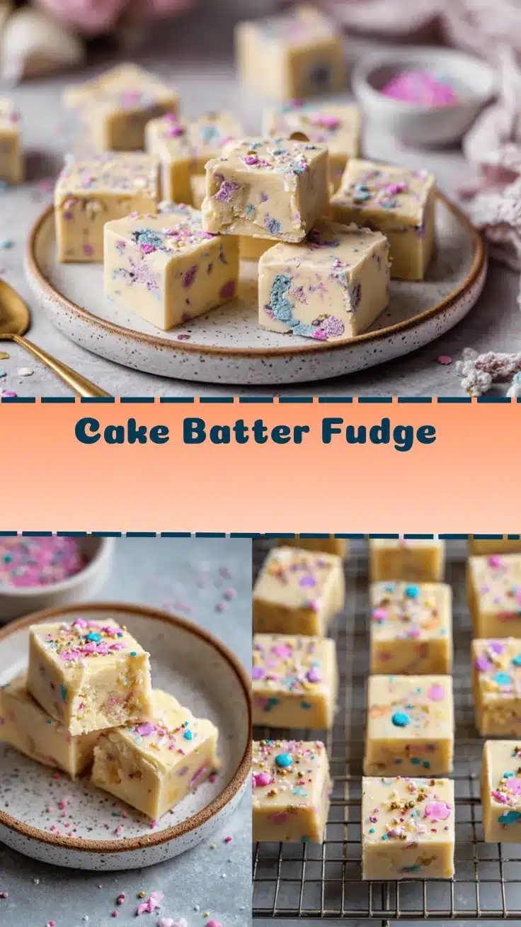 cake batter fudge recipe