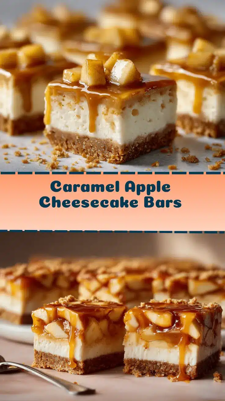caramel apple cheesecake bars recipe