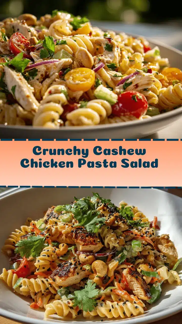 cashew chicken pasta salad recipe