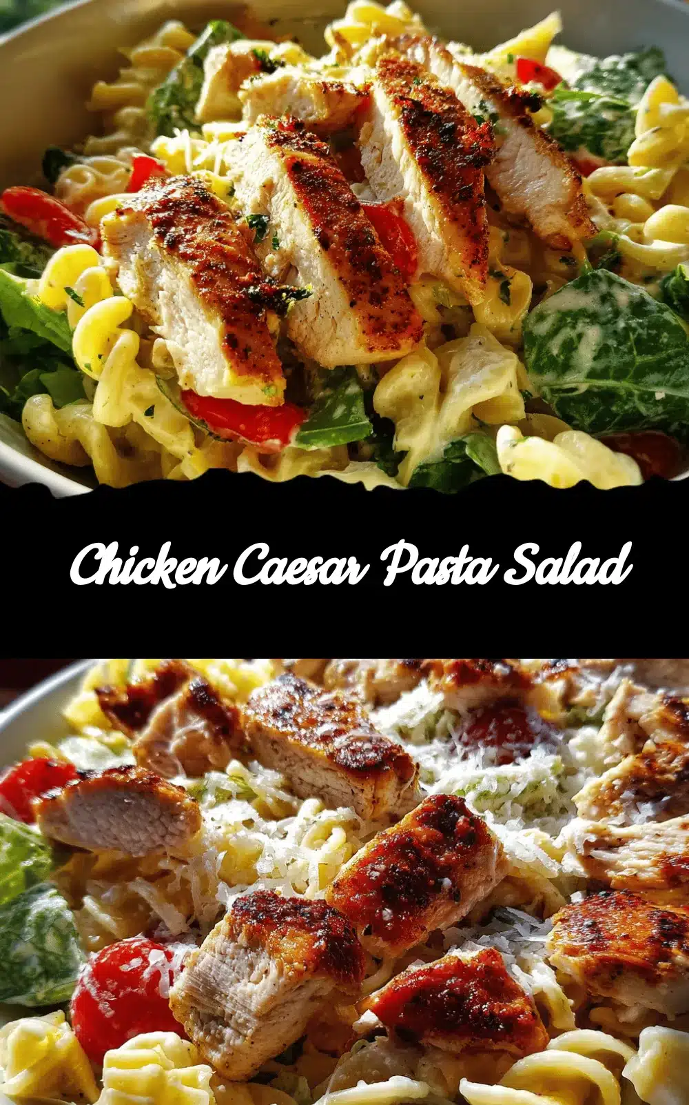 chicken Caesar pasta salad recipe