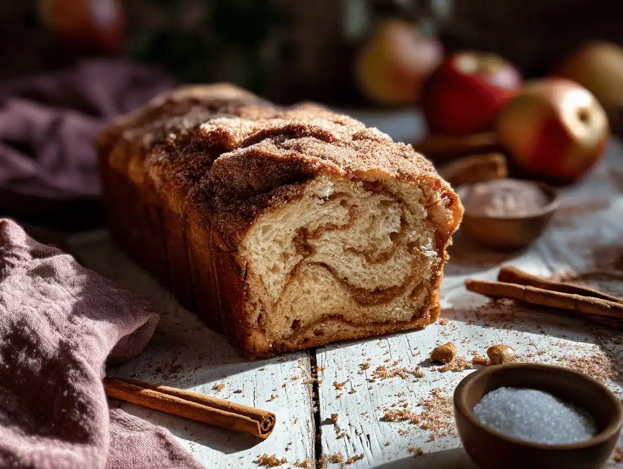cinnamon sugar donut bread preparation steps
