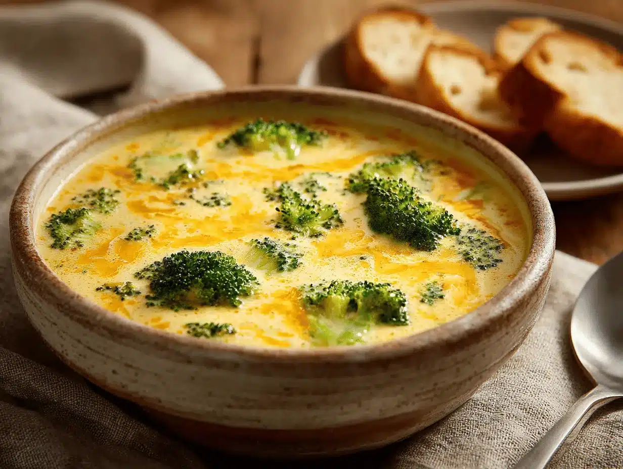 copycat Panera broccoli cheese soup preparation steps