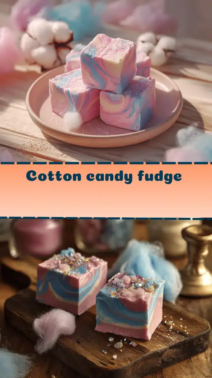 cotton candy fudge recipe