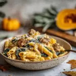 creamy butternut squash pasta - featured image