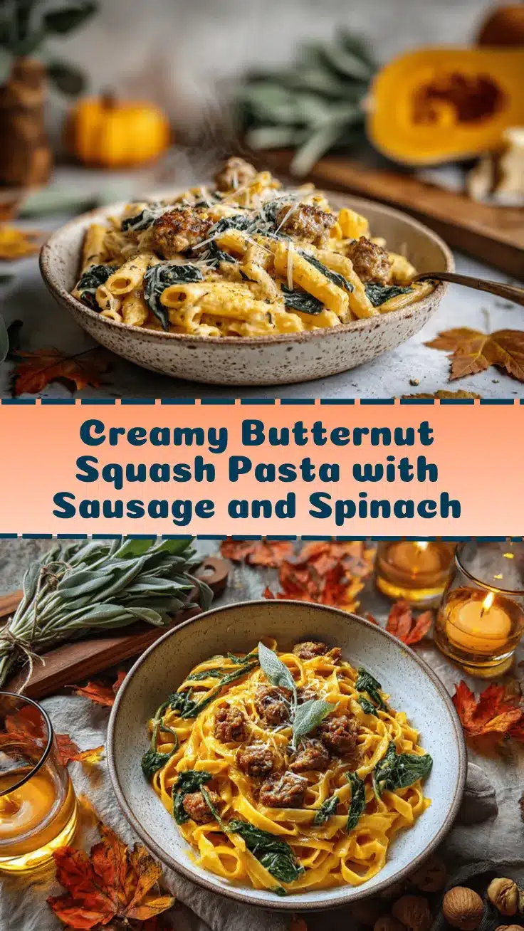 creamy butternut squash pasta recipe