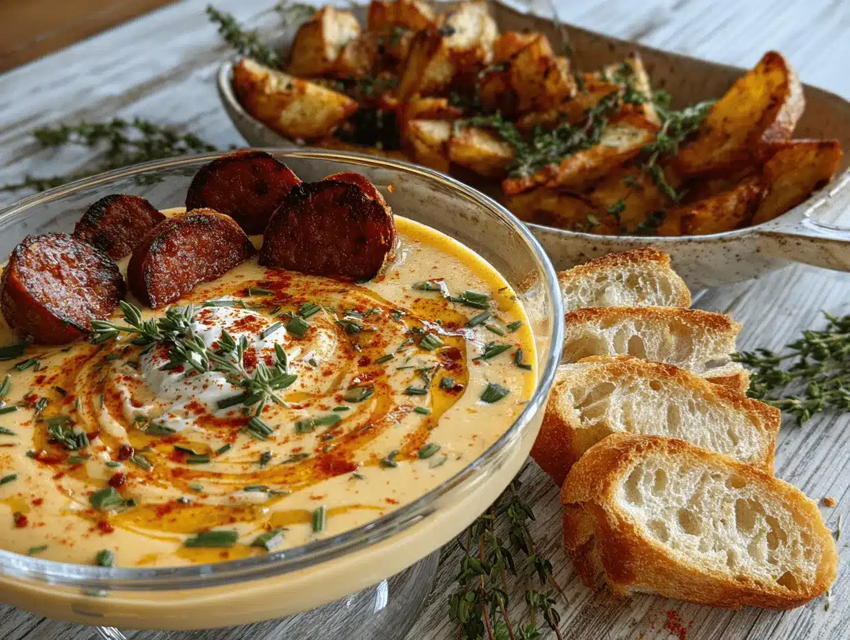 creamy Cajun potato soup preparation steps