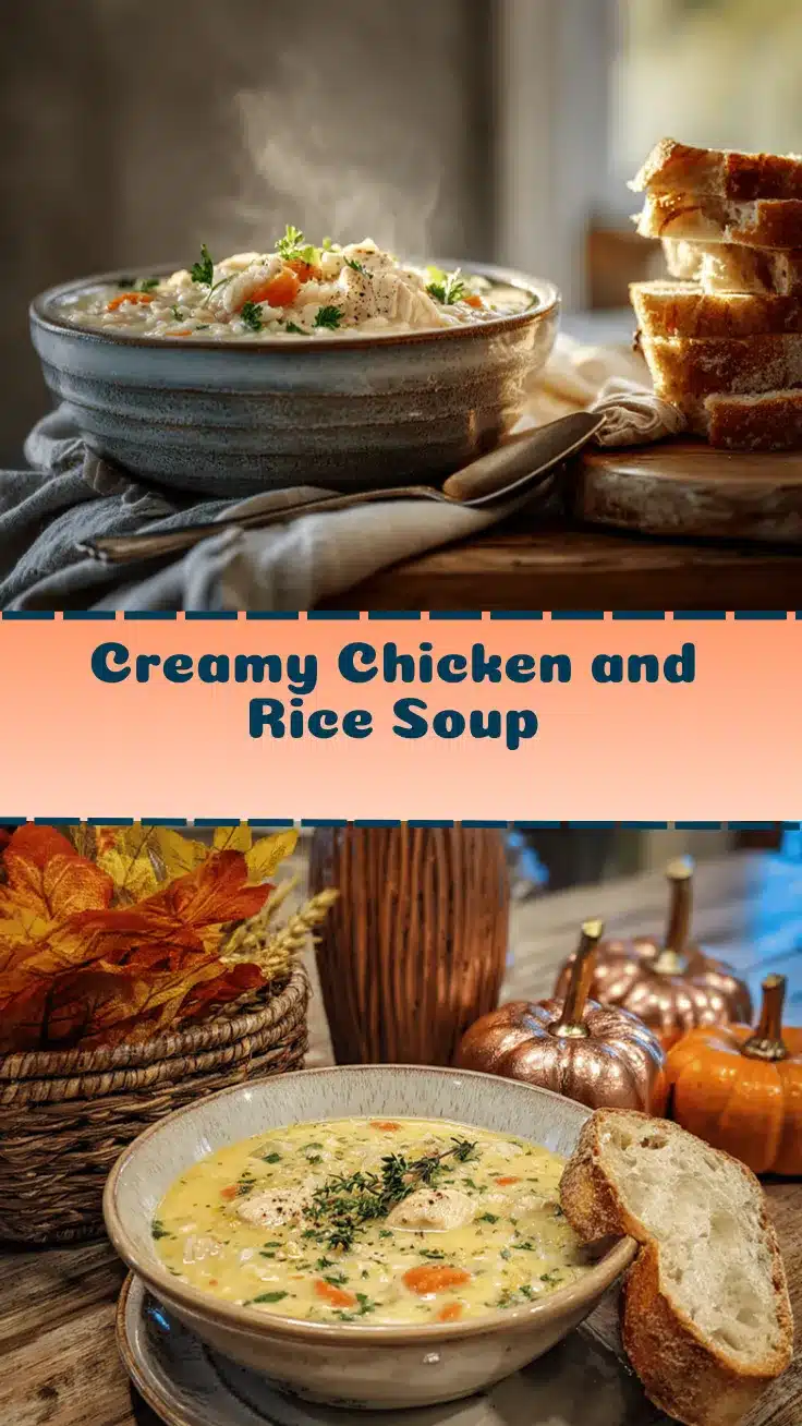 creamy chicken and rice soup recipe