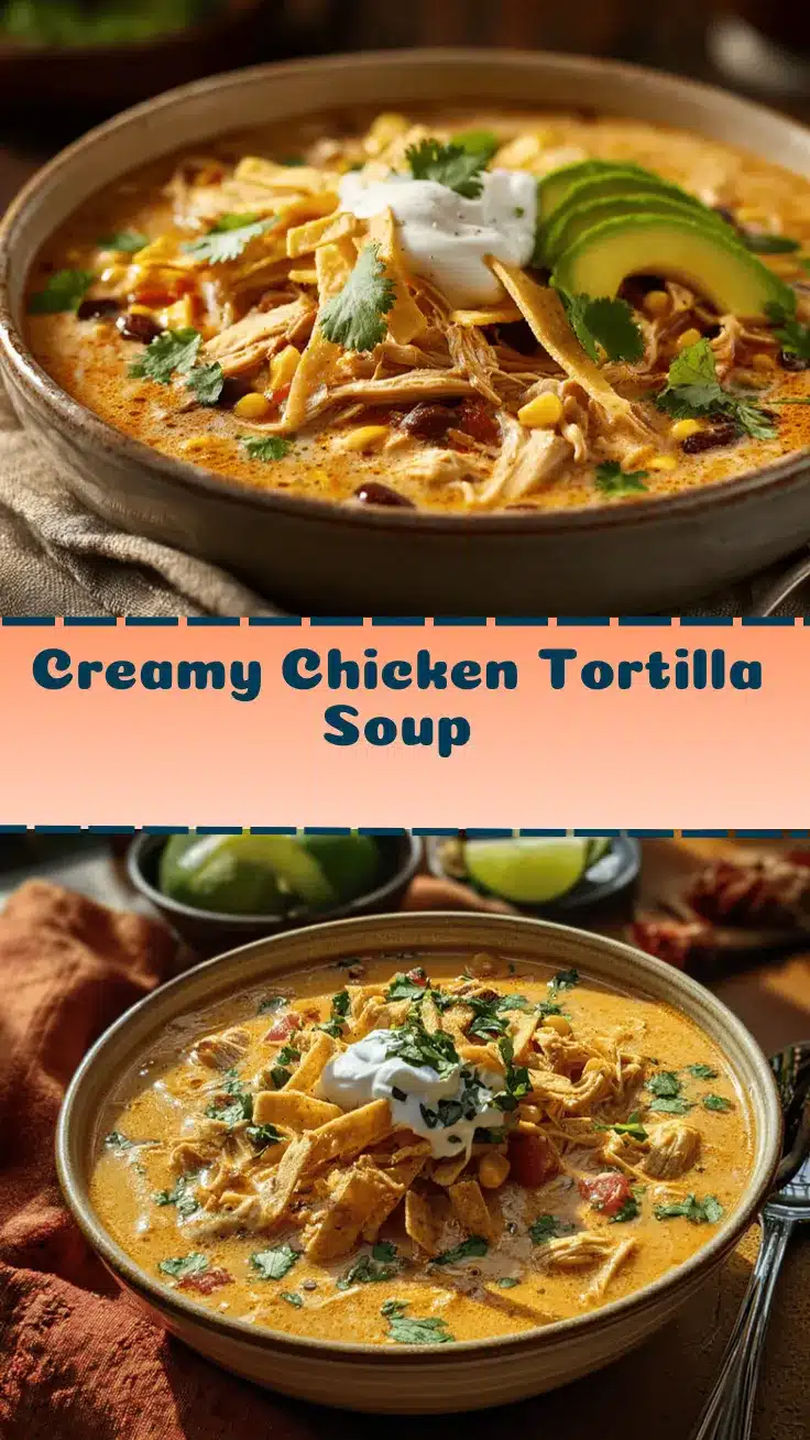 creamy chicken tortilla soup recipe