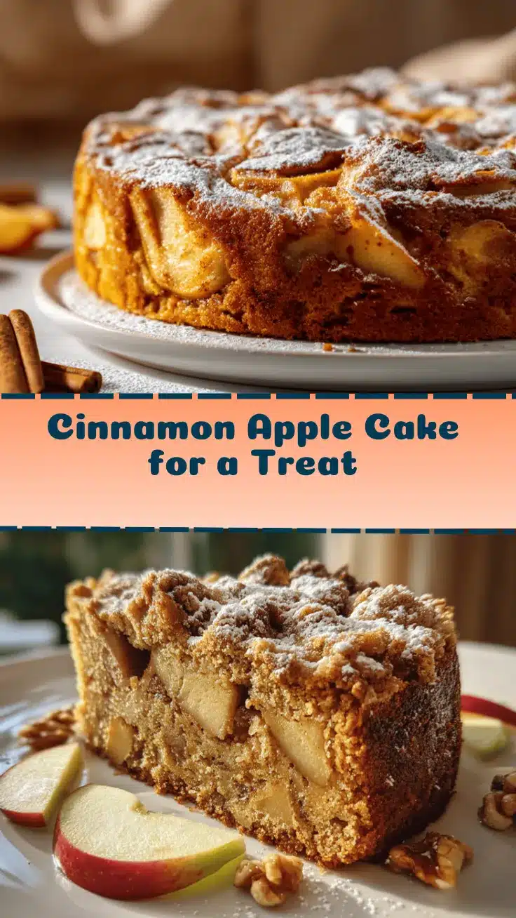 creamy cinnamon apple cake recipe