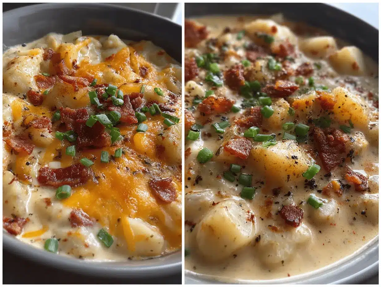 creamy crock pot crack potato soup preparation steps
