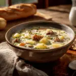 creamy hamburger potato soup - featured image