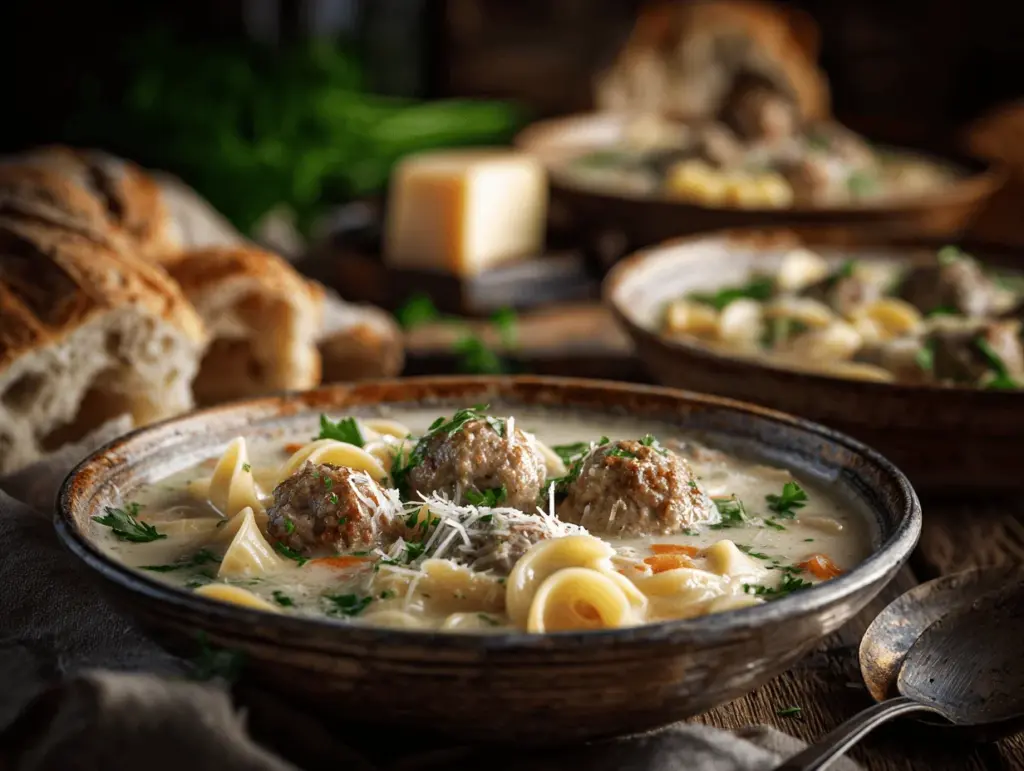 creamy Italian meatball soup - featured image