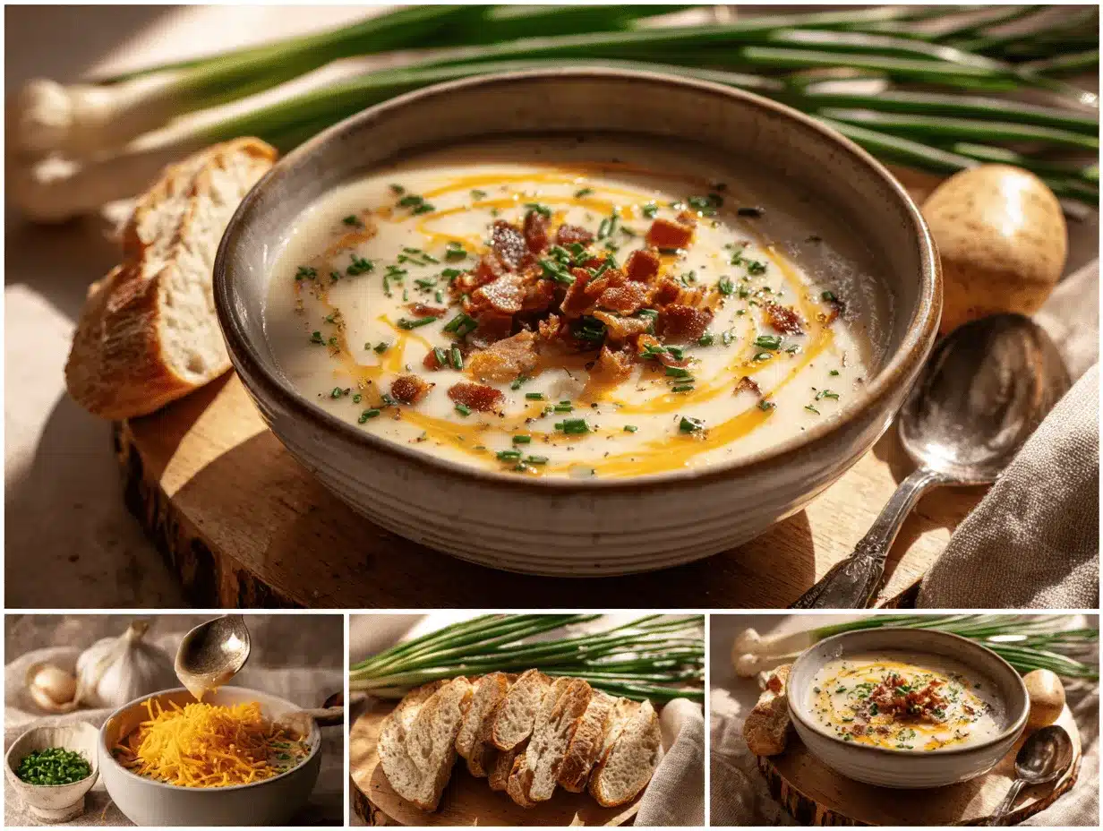 creamy potato soup preparation steps