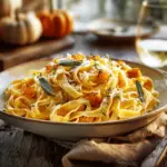 creamy pumpkin pasta - featured image