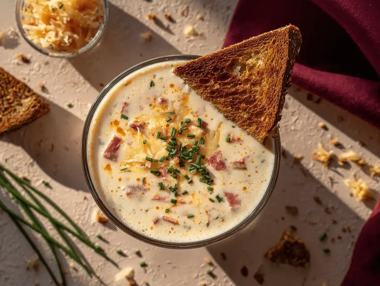 creamy Reuben soup preparation steps
