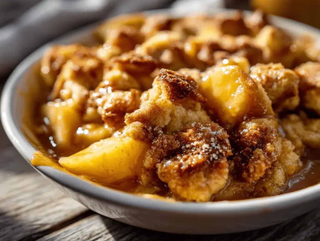 Crockpot Caramel Apple Dump Cake - featured image