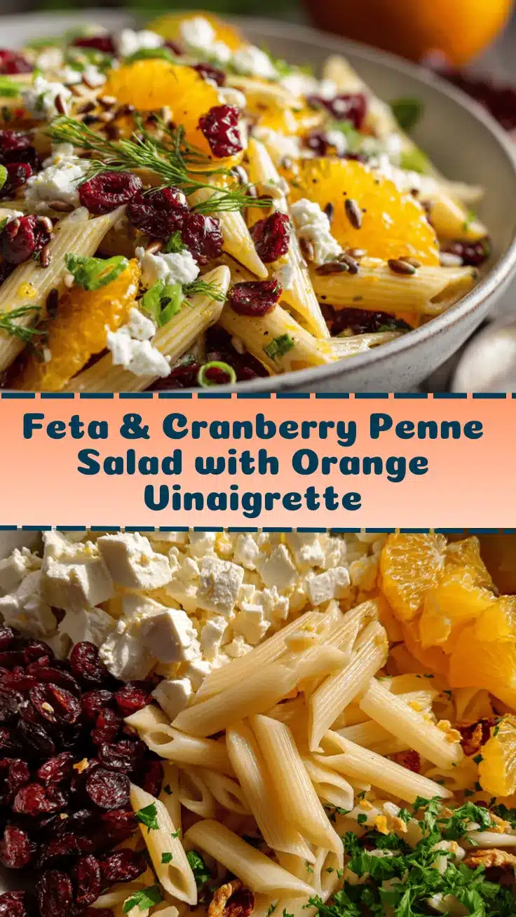 feta cranberry penne salad recipe