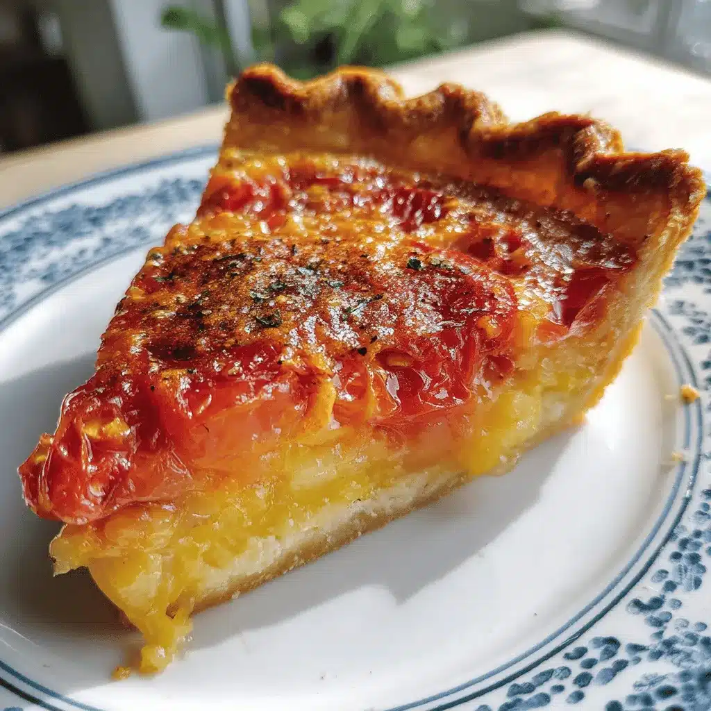 healthy Southern tomato pie preparation steps