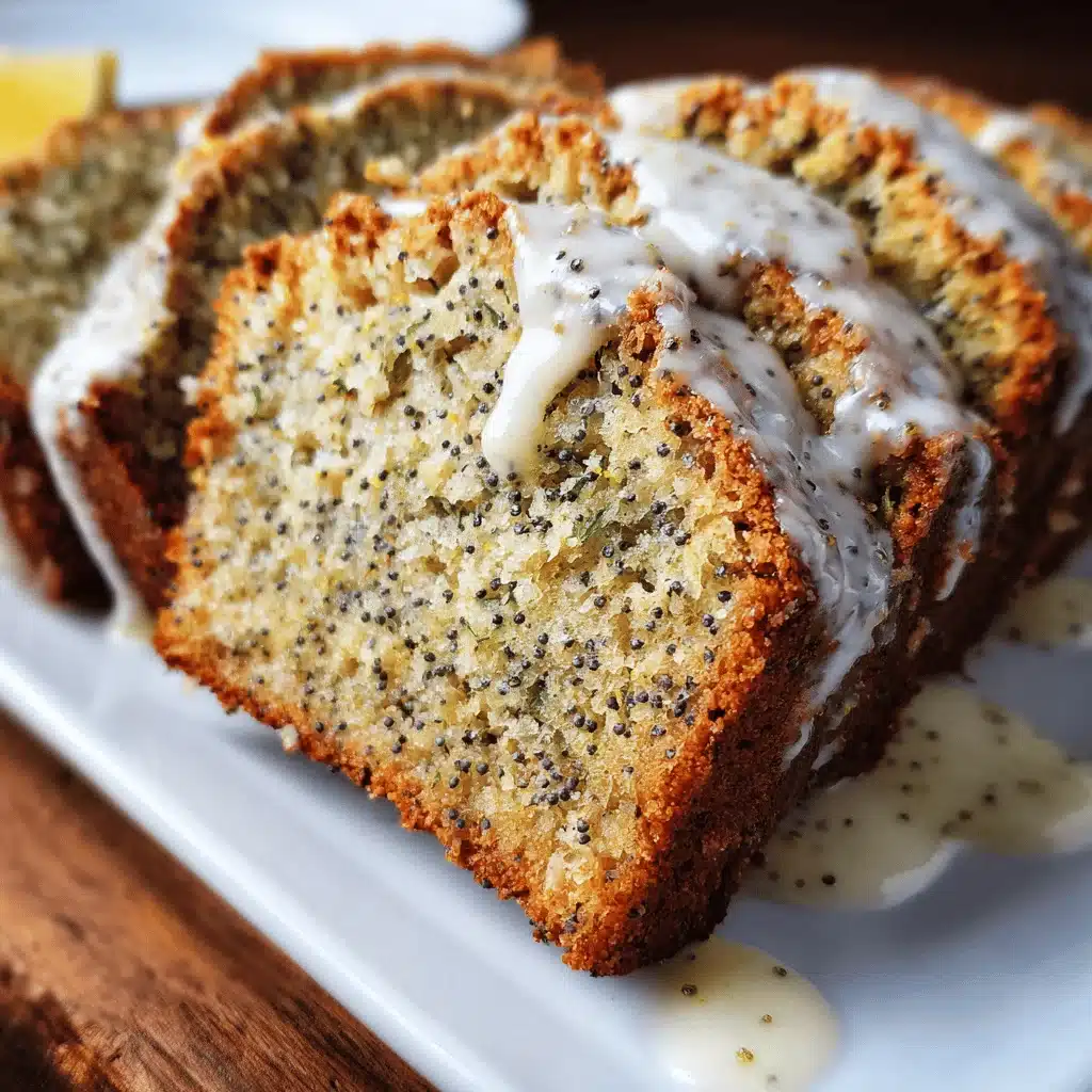 lemon poppy seed zucchini bread - featured image