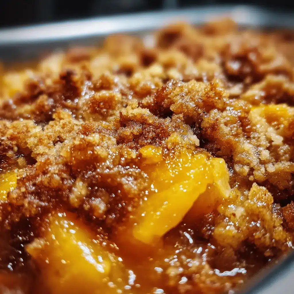 old-fashioned peach crisp preparation steps