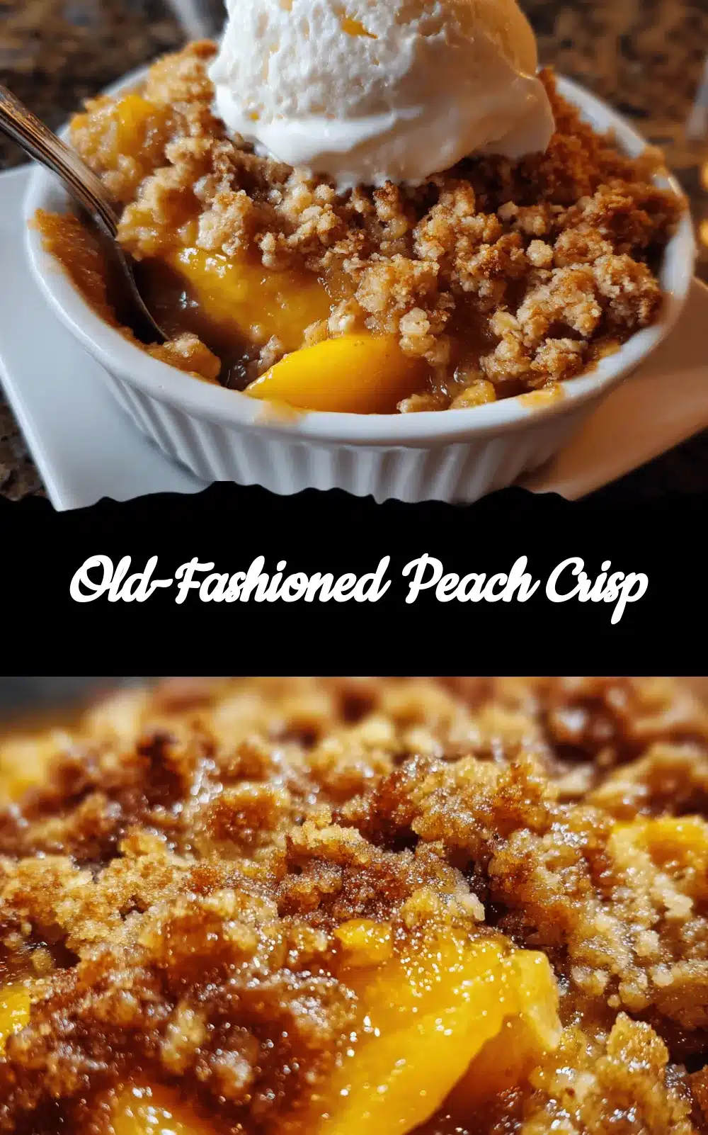 old-fashioned peach crisp recipe