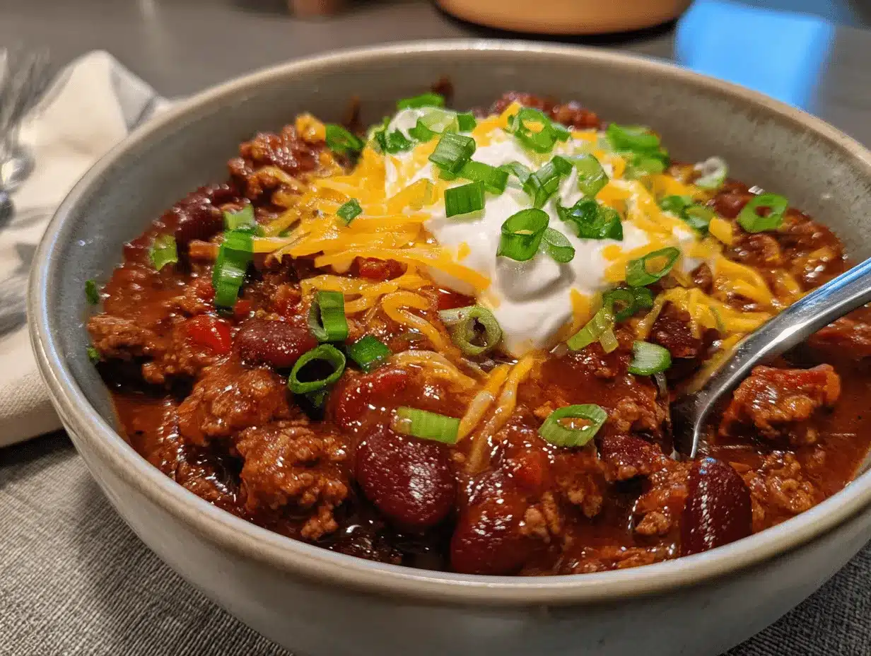 one pot chili recipe preparation steps