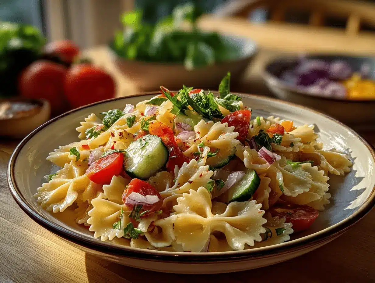 pasta salad recipe preparation steps