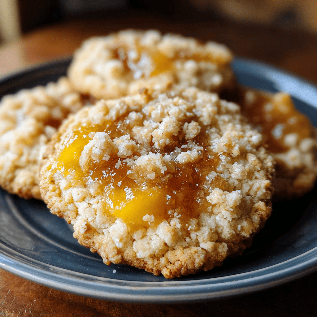 peach cobbler cookies - featured image